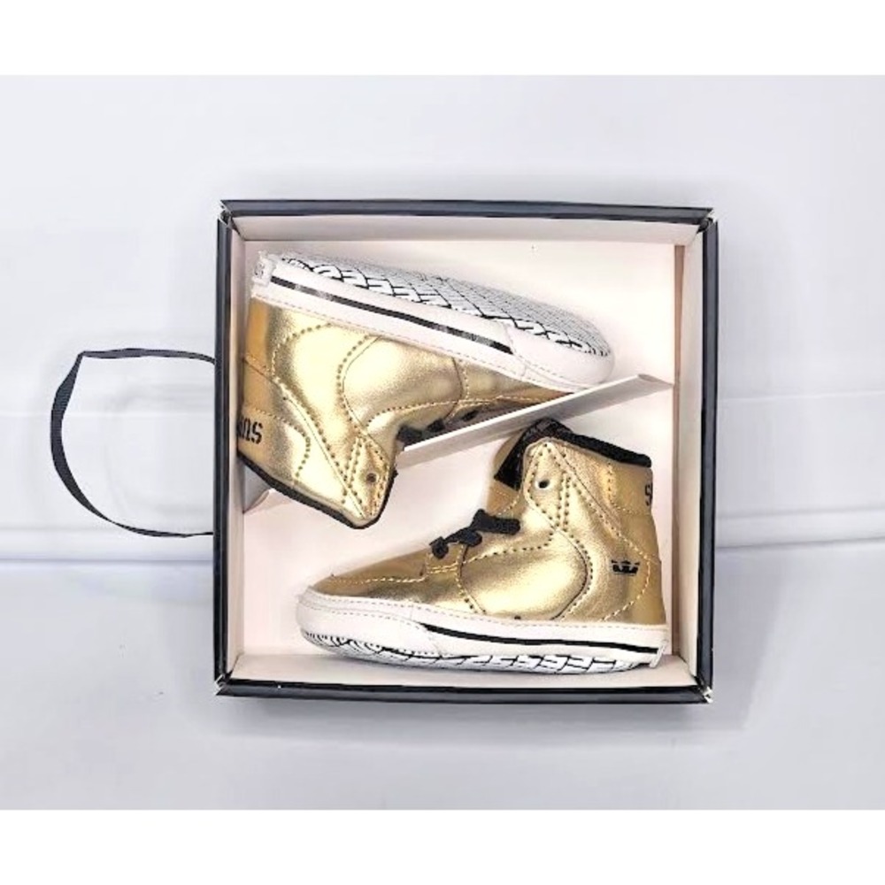 Supra Crib Vaiders Gold Black White Size US 1‎